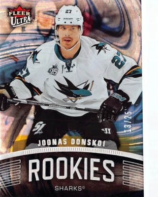 2015-16 Fleer Showcase Ultra Rookies Violet Medallion #U10 Joonas Donskoi /25 - Image 1 of 2