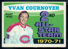 1971-72 OPC O PEE CHEE #260 YVAN COURNOYER EX-NM MONTREAL CANADIENS HOCKEY Card