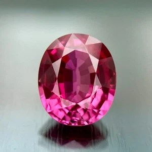 PADPARADSCHA 8.40 CT BRILLIANT ROSE ORANGE SAPPHIRE OVAL GEMSTONE CHRISTMAS GIFT - Picture 1 of 3