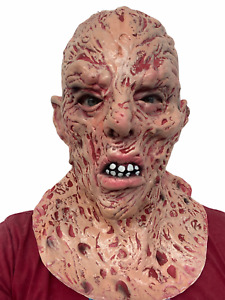 Brûlé Homme Freddy Masque Latex Halloween Nightmare Horreur Effrayant Accessoire
