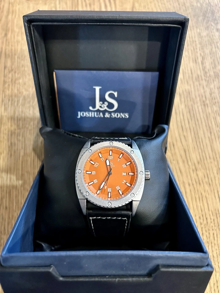 Joshua & Sons Imperial Tonneau Estuche Engranaje Bisel 44mm Foto 1 de 4