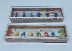 Vintage Merten 2 Pcs Railroad-Staff and Passangers Sitting Female Box HO 853 908 - Picture 1 of 12