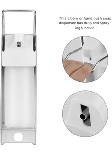 Wall Mounted Commercial Hand Disinfectant Soap Dispenser 500ml Elbow Dispenser - Picture 1 of 6