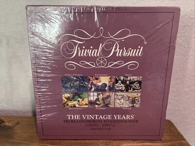 Trivial Pursuit The Vintage Years Master Game 1920s-1950s  Lindberg-Eisenhower - Image 1 of 3