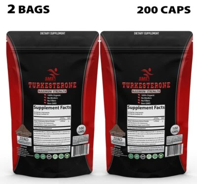 AJUGA TURKESTANICA 10%TURKESTERONE High Potency Extract 200 Capsules - Image 1 of 4