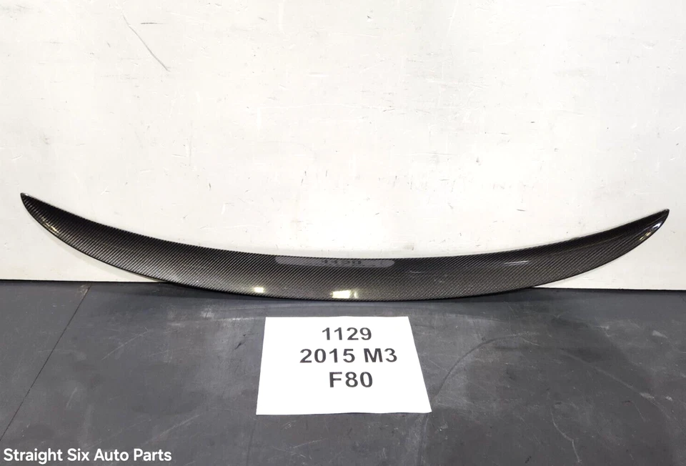✅ Alerón labial trasero de fibra de carbono CF para maletero BMW F30 F80 M3 12-18 OEM genuino Foto 1 de 4