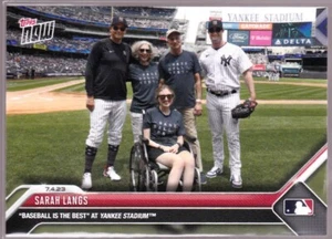 Sarah Langs Baseballs the Best Yankee Stadium Lou Gehrig 2023 TOPPS NOW 527 Base - Picture 1 of 2