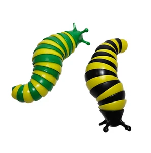 Fidget Slug Toy Ifiwin Set of 2 Anti Stress Articulated Anxiety Relief Kids 7.5" - Picture 1 of 4