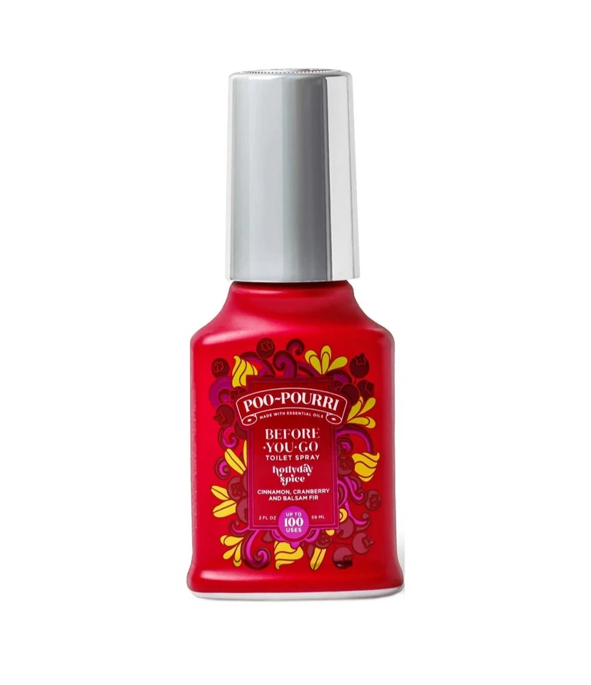 Poo-Pourri Before-You-Go Toilet Spray Hollyday Spice 2 Fl Oz