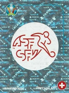 Panini Euro EM 2020 Preview Sticker Schweiz SUI 1 Team Logo Glitzersticker - Bild 1 von 1