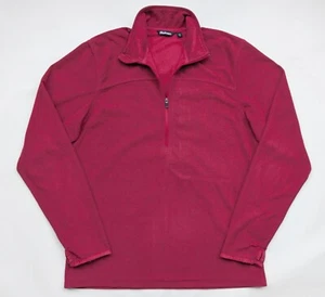 ROHAN MEN'S 1/4 ZIP MICROGRID STOWAWAY FLEECE TOP - SIZE SMALL - RED - Picture 1 of 13