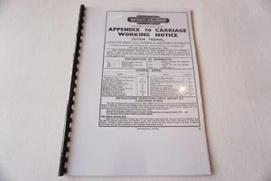 June 1956 Fascimilie Railway Carriage Working Notice Steam Trains London West - Picture 1 of 5