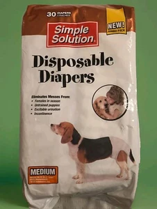 Simple Solution Disposable Dog Diapers for Female Dogs | Super Absorbent Leak... - Picture 1 of 4