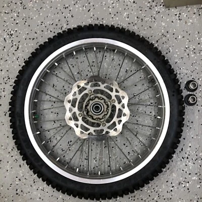 07-16 RMZ250 OEM Excel rueda delantera, tubo plano 2008-2016 RMZ450 Suzuki 21"" Foto 1 de 4