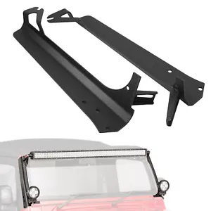for 1997-2006 Jeep Wrangler TJ 52" LED Work Light Bar Windshield Mount Brackets - Picture 1 of 12