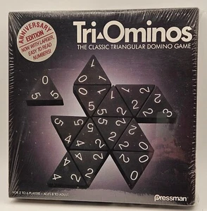 1993 Tri-Ominos Triangular Domino Game Anniversary Edition SEALED - Picture 1 of 2