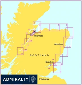 Admiralty Small Craft Leisure Charts 5617 | Scotland, East Coast
