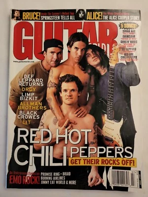 1999 July GUITAR WORLD Red Hot Chili Peppers Sugar Ray Everclear  (MH182) Foto 1 de 4