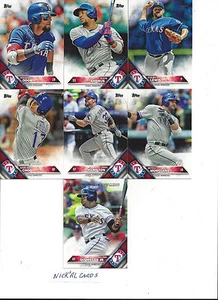 2016 Topps Completo Texas Rangers Equipo Set Beltré Odor Hamels Beltrán Bush Mazara 38 - Imagen 1 de 3