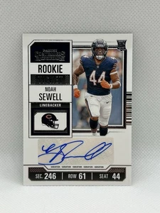 2023 Panini Contenders, Noah Sewell Variation Rookie Ticket Auto, Bears, NM/Mint - Picture 1 of 2