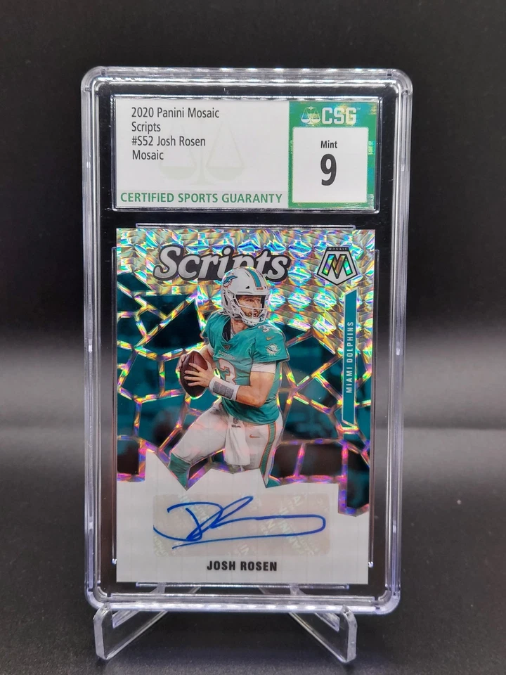 2020 Panini Mosaic Scripts Josh Rosen #S52 Auto - Image 1 of 3
