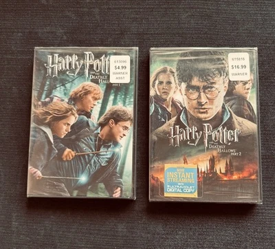 HARRY POTTER and the DEATHLY HALLOWS Parts 1 & 2 DVD Set - New & Sealed - Image 1 of 3