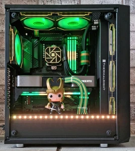Gaming PC, AMD Ryzen 7 5700X, RTX 3080, 32GB RAM, 1TB SSD, Loki Themed - Picture 1 of 18