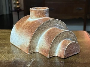 5.25"x4.25"x2.75" Nick Fletcher Stoneware Vessel/Vase Red Iron Color - Picture 1 of 8