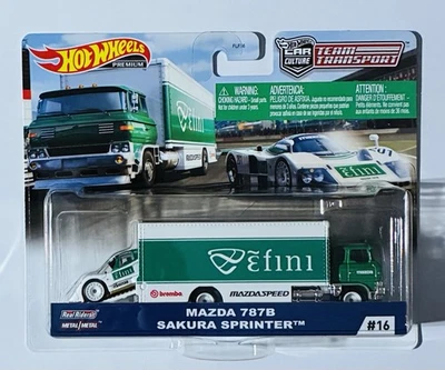 Hot Wheels Team Transport Mazda 787B y Sakura Sprinter #16 2020 Foto 1 de 2