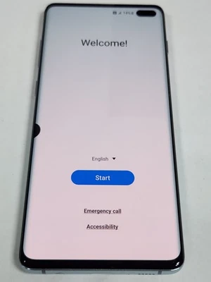 ДЕФЕКТНЫЙ - Samsung Galaxy S10 + - синий - 128 GB - GSM разблокированный - 10449 - Изображение 1 из 4