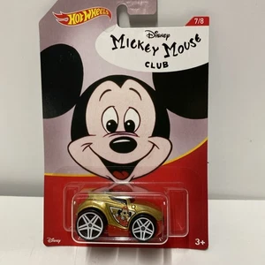 2018 Hot Wheels Disney Mickey Mouse Club 7/8 ROCKET BOX Gold w/White Pr5 Spokes - Picture 1 of 8