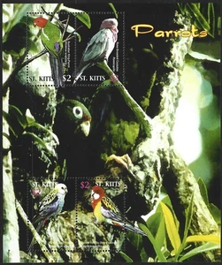 St. Kitts - Papageien Kleinbogen postfrisch 2005 Mi. 847-850 - Bild 1 von 1