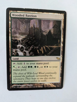 Wooded Bastion Shadowmoor MTG Exc Fre shipping with tracking - Image 1 of 2