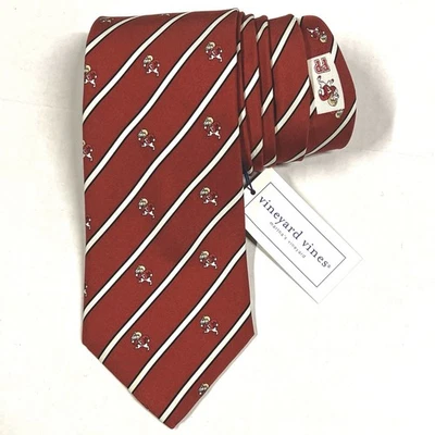 Corbata para hombre Fordham Prep Rams Vineyard Vines a rayas logotipo de mascota Foto 1 de 4