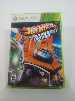 Hot Wheels Worlds Best Driver Xbox 360 Microsoft,Clean Disc,Cib Complete  - Image 1 of 4
