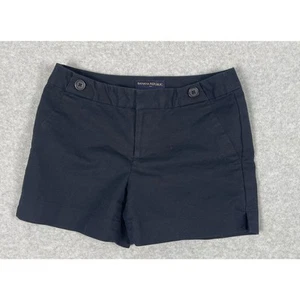 Banana Republic Damen-Chino-Shorts Größe 2 W28 niedriger Bund schwarz - Bild 1 von 6