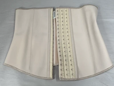 ShaperX Steel Boning Corset Waist Trainer Size XL Neoprene Beige Nude - Image 1 of 4