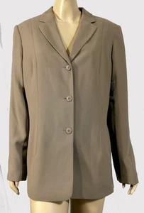 NWT Khaki Beige Worthington Blazer Jacket Size 16 Tall 16T - Picture 1 of 7