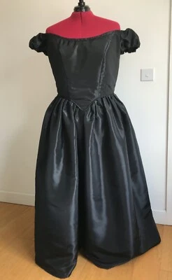 Vestido para mujeres niñas estilo victoriano, corpiño puntiagudo, talla 4-30 Foto 1 de 3