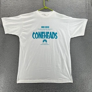 Vintage 1994 CONEHEADS Movie Promo Paramount T Shirt Mens XL White Single Stitch - Picture 1 of 16