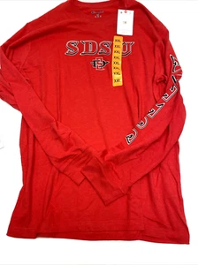 San Diego State Herren Gr. XXL SDSU T-Shirt Langarm Rot - Bild 1 von 4