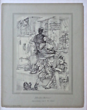 Spreeathener Berliner Bilder Schuster - Portier v C. W. Allers Lithografie 1920,