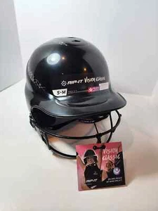 Rip-It Vision Classic Softball Schlaghelm schwarz S/M NEU - Bild 1 von 8