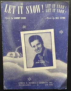 Let It Snow! Let It Snow! Let It Snow! Vintage Sheet Music 1945 (VG) - Picture 1 of 3