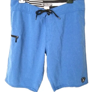 Volcom Static Board Shorts Mens 36 Baja Indigo 4 Way Stretch Swim Trunks A811505 - Picture 1 of 8