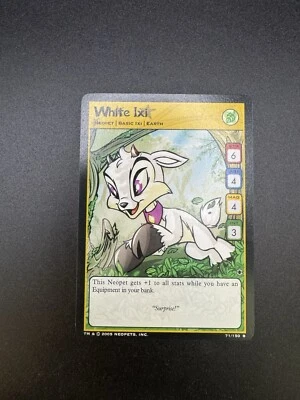 Neopets TCG 71/150 White Ixi Darkest Faerie Basic Uncommon NM - Image 1 of 3