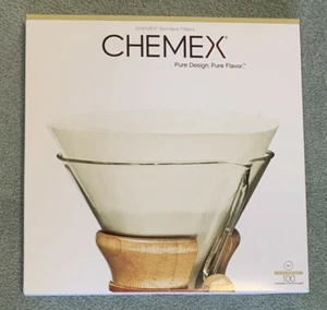 CHEMEX FP-1 Full Circles Bonded Coffee Filters, Pack of 100 - Made In USA - Picture 1 of 3