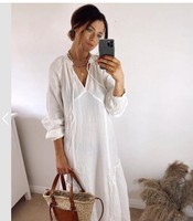 h&m white kaftan