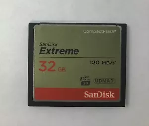 SanDisk 120MB/s Extreme 32GB CompactFlash Memory Card UDMA7 - Picture 1 of 2