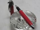 GORGEOUS HIGH QUALITY RED ROLLER BALL PEN WITH AMERICAN EAGLE HEAD ON TOP